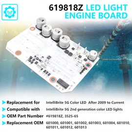 BAYUIHON 619818Z Led Light Engine Board Replacement for IntelliBrite 5G Color LED Pool Light 2nd Generation 601000 601001 601002 601003 601004 601010 601011 601012 601013