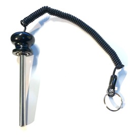 (Pack of 2) Pin Tensile 5.5" Locking Length Magnetic Universal Weight Stack Replacement SELECTOR Key 3/8" Dia Chrome Pl Steel Shaft | Cotterless Detent Hitch PINS - Deluxe Round Al Knob w/ Reinforced