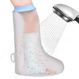 Leg cast Covers for Shower, Waterproof Full Leg Shower Protector Watertight Protection to Broken Leg, Knee, Foot, Ankle Wound, Burns Reusable (Style 1, 44 * 64.7CM)