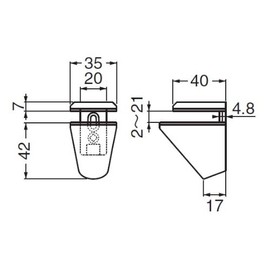 Polar Bear Shelf Grip N Shape M Chrome TG-10
