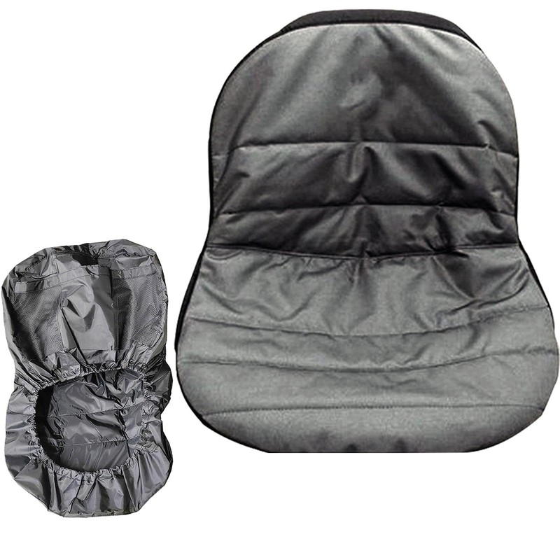 Riding Mower Seat | Black Oxford Cloth Lawnmower Seat,Oxford Cloth