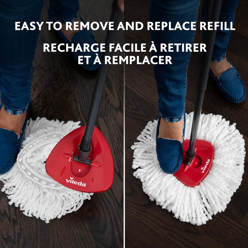 Vileda EasyWring Microfibre Spin Mop & Bucket Floor Cleaning System