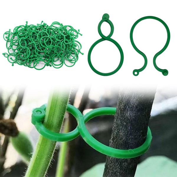 JAMSSOW Pack of 200 Plant Clips, Plant Clips for Trellis