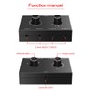 4 Port Audio Switch, 3.5mm Stereo AUX Selector, 4 Input