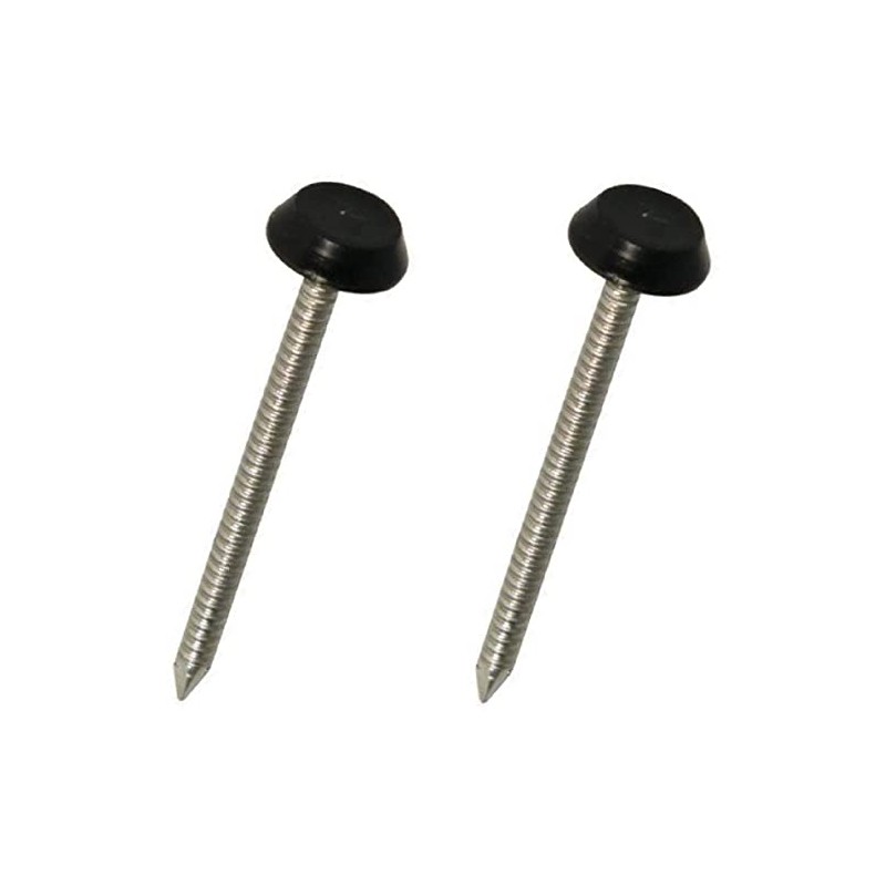 100 x 50mm Black Poly Pins Poly Nails