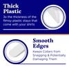 100 Plastic Collar Stays for Men's Dress Shirts – Collar