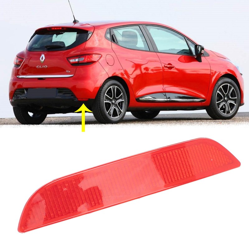 Twowinds Clio 4 265605789R Bumper Light, Rear Light Reflector, Red