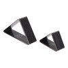 2PCS Triangle Leather Cutter Alloy Steel Hollow Punch Cutter Set