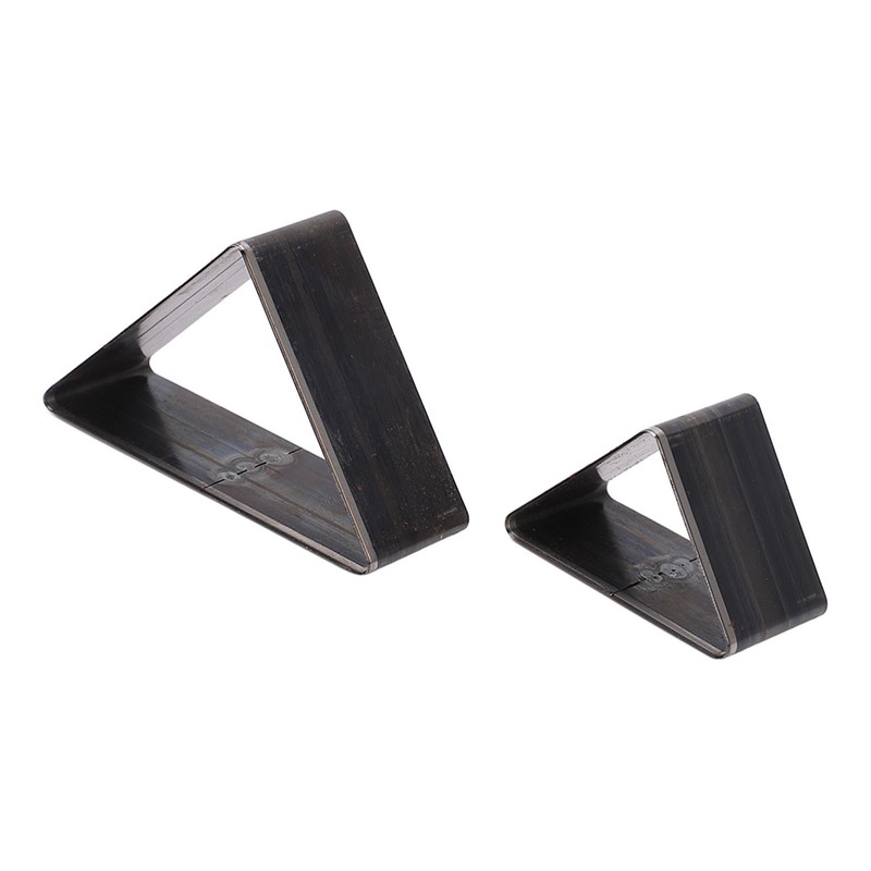2PCS Triangle Leather Cutter Alloy Steel Hollow Punch Cutter Set