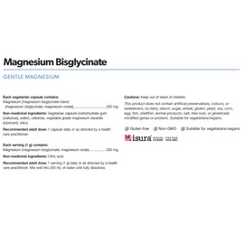 Preferred Nutrition Magnesium Bis-Glycinate 200mg, 150 Vegetarian Capsules, Supports Bone and Muscle Function, Vegan Elemental Magnesium