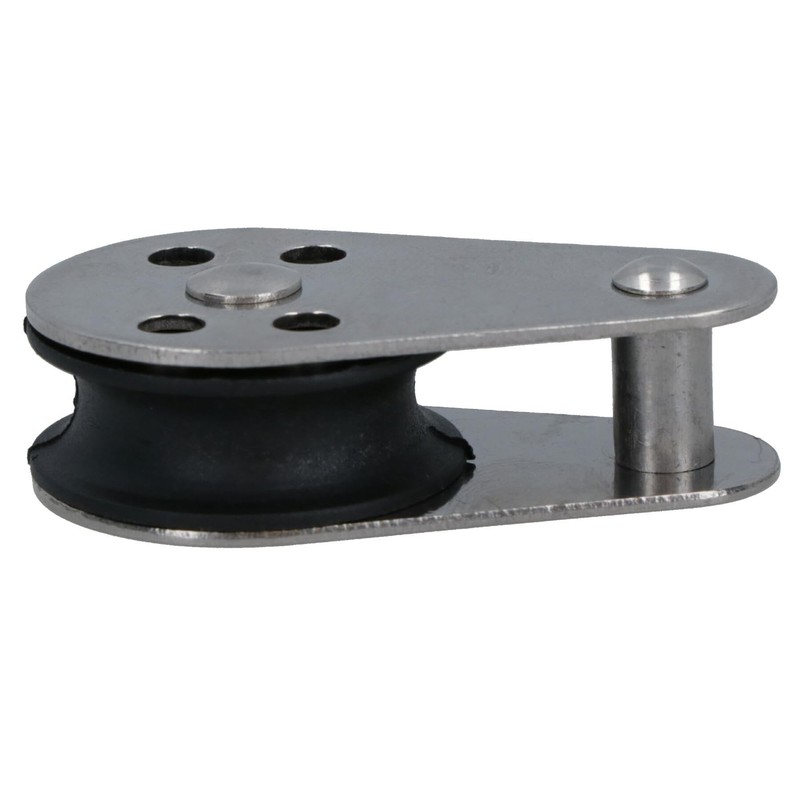 Marine Pulley Block with Fixed Pin 26mm Diameter Nylon Wheel