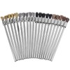 Gasea 20pcs Mini Cleaning Wire Brush Tool, 3mm Shank Extended