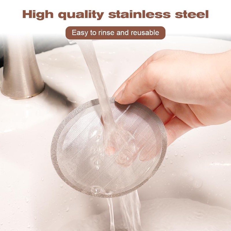 HOTUT Filter for Coffee Presses Mesh, Pack of 6 French