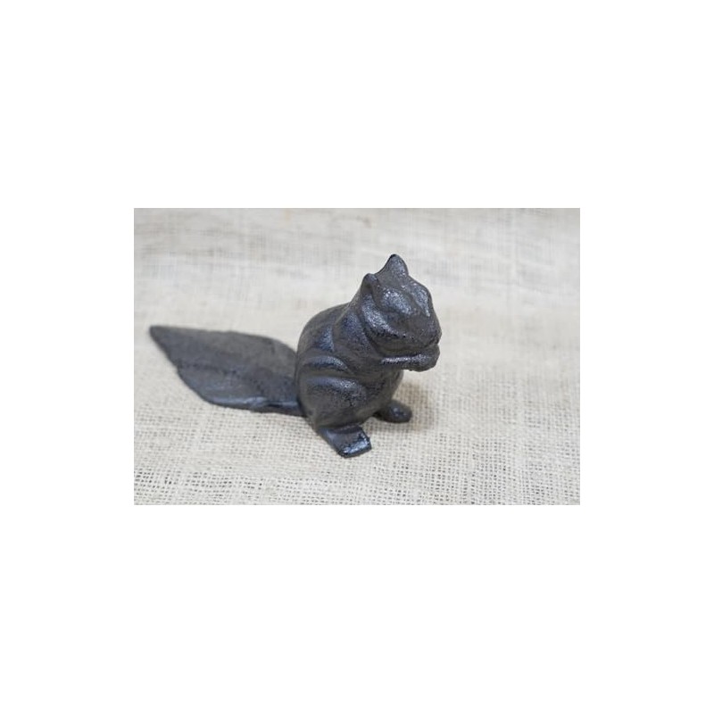 Cast Iron Antique Style Durable Vintage Rustic Squirrel Home Garden