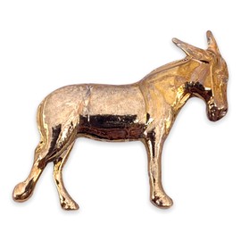 StockPins Gold Donkey Lapel Pin – Democrat Donkey Pin for Men and Women, Political Hat and Backpack Accessory, Farm Animal Pin, Unique Democrat Gift