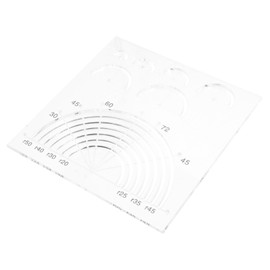 NUOBESTY Quilting Ruler Set Acrylic Sewing Template Semicircle Sewing Ruler Quilting Supplies