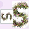 Bibelot 70inch/5.9Ft Spring/Summer Garland with Flowers, Artificial Fake Flower Greenery