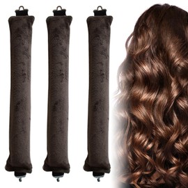 Flexi Stangen mit Haken, 3 Stück Hitzefreier Lockenwickler,hitzefreier Lockenstab für alle Haartypen, Lockenwickler zum Ausschlafen, hitzefreie Locken über Nacht