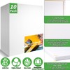 10 Pack Stretched Blank Canvases for Painting 18x24 100% Cotton