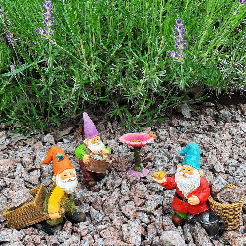 Mood Lab Miniature Gardening Gnomes Set of 4 pcs -