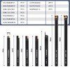 Lathe Turning Tool Set, 8mm Shank Metal Lathe 7-Piece Lathe