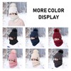 ZEXIAN Womens Girls Winter Warm Pom Knit Ski Beanie Hat