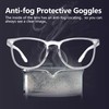 Stylish Safety Glasses, Clear Anti-Fog Safety Goggles with Blue Light