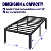 Hunlostten 14in Twin XL Heavy Duty Bed Frame No Box