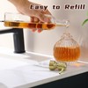 Ximlike Round Bathroom Soap Dispenser Gold Pump, Glass Bottle with