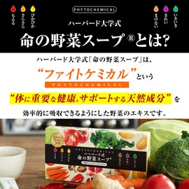 Life Vegetable Soup (30 Day Supply) 30 Vegetables and Fruits Supervised by Former Harvard University Associate Professor Physicians Support Health with 55 Different Fight Chemicals