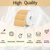 Brown Thermal Labels Stickers, 3x2 inch Direct Thermal Labels Stickers
