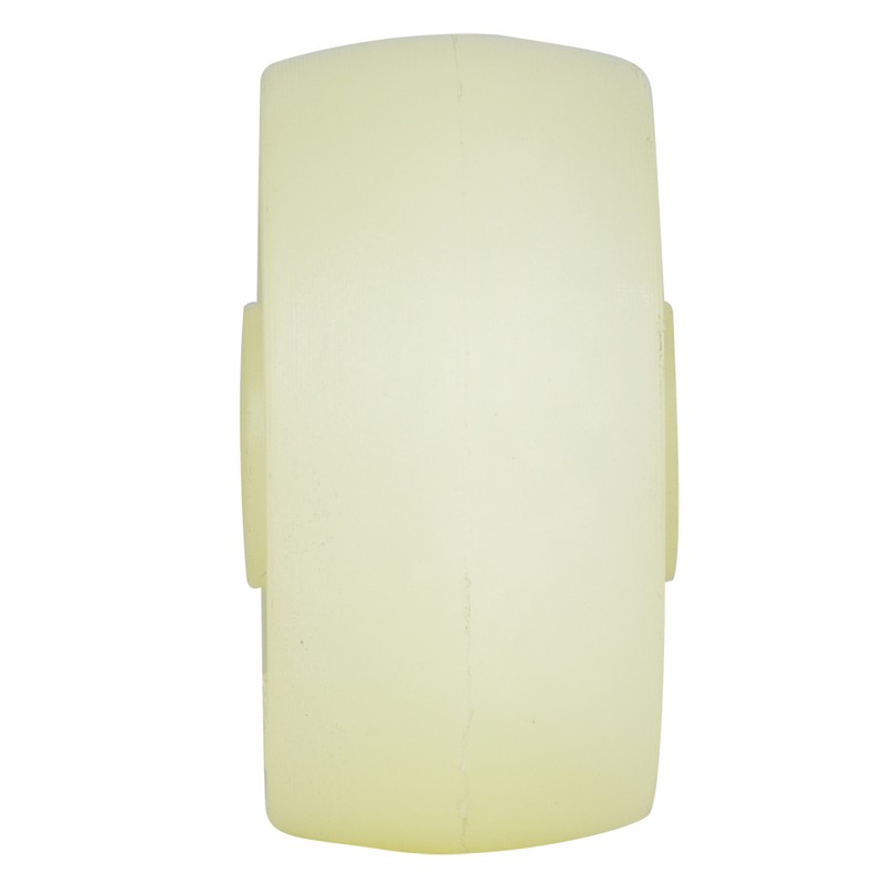 10pcs White Nylon Wheel 2.5 Inches Nylon Round Pulley Caster