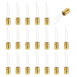 uxcell 15uF 100V Non-Polarized Electrolytic Capacitors, 8mm x 12mm Aluminum Audio Capacitors Audio Tweeter Frequency Splitter for DIY Projects 20pcs