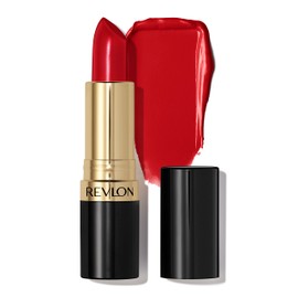REVLON Revlon Super Lustrous Lipstick, Creamy Formula For Soft, Fuller-Looking Lips, Moisturized Feel, 775 Super Red, 0.15 oz
