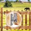Dolibest Heavy Duty 304 Stainless Steel Gate Hinges, Non-Welded One-Piece