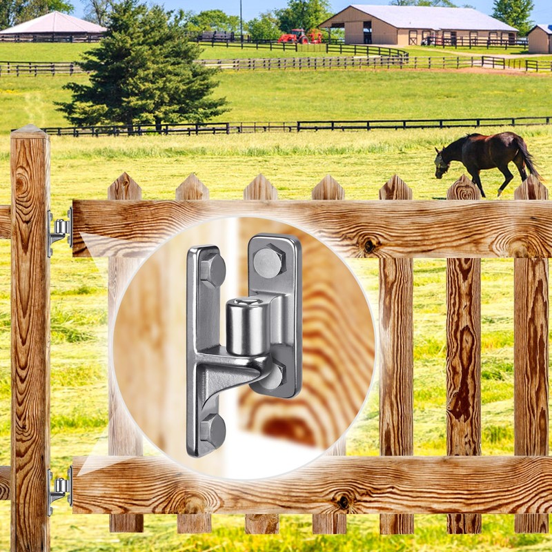 Dolibest Heavy Duty 304 Stainless Steel Gate Hinges, Non-Welded One-Piece
