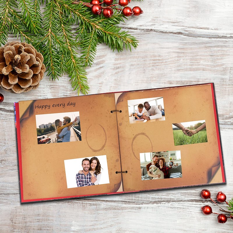 LINKEDWIN 12x12 Inch Our Adventure Book Scrapbook Album, 60 Pages