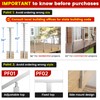 Muzata Side Mount Cable Railing Post 42 Inch 42"x2"x2" Level