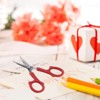 BTSEURY Embroidery Scissors, 6pcs Sewing Scissors, Stainless Steel Scissors, Comfortable