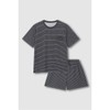 JAJU Women's Quick Dry 3/4 Lounge Set_Dark Charcoal