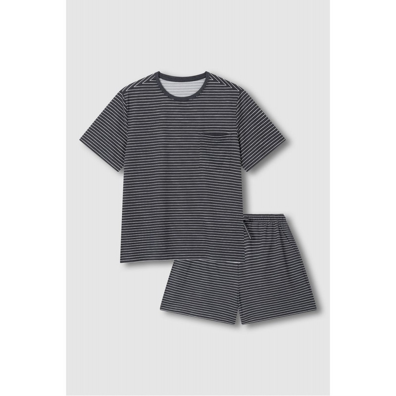 JAJU Women's Quick Dry 3/4 Lounge Set_Dark Charcoal