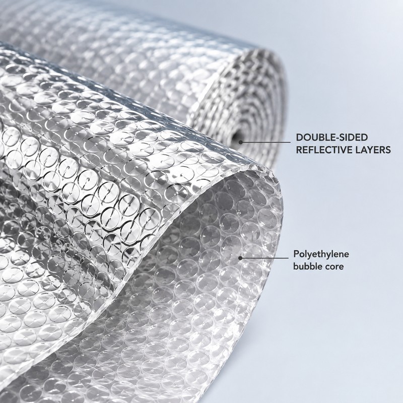 Reflective Aluminum Bubble Insulation Roll for Windows & RVs