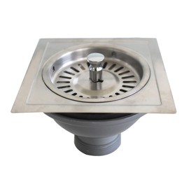 TALEA Sink Strainer for Old Sink,118*118MM Square Waste Kit, XK174-U