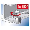 Fischerwerke TKL M10 Carrier Clamp Clamping Range 0-20 mm Black