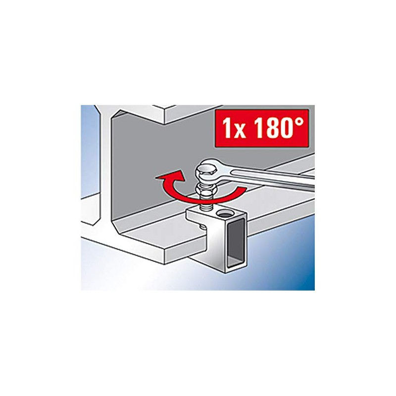 Fischerwerke TKL M10 Carrier Clamp Clamping Range 0-20 mm Black