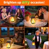 2 Pack Solar Flame Lantern Lights — Flickering Flame Hanging