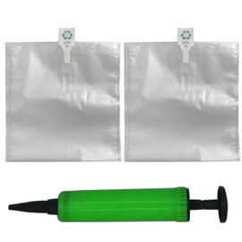 Miupoo Packaging Air Bags,Clear Plastic Inflatable Air Packaging Protector Bag with Free Pump Cushion,Air Cushion Blocking Packaging Bag,8x8 Inches,100 Pieces