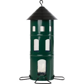Wildlife Garden WG338 Combi House Seeds Green Metal Bird Feeder