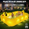 FizZeal Inflatable Pool with Lights,Solar Duck Inflatable Swimming Pool for