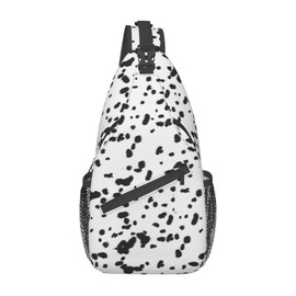 ARYAKO Dalmatian Sling Bag Crossbody Sling Backpack Dalmatian Gifts For Travel Chest Bag Daypack Purses Shoulder Bag Women Men's